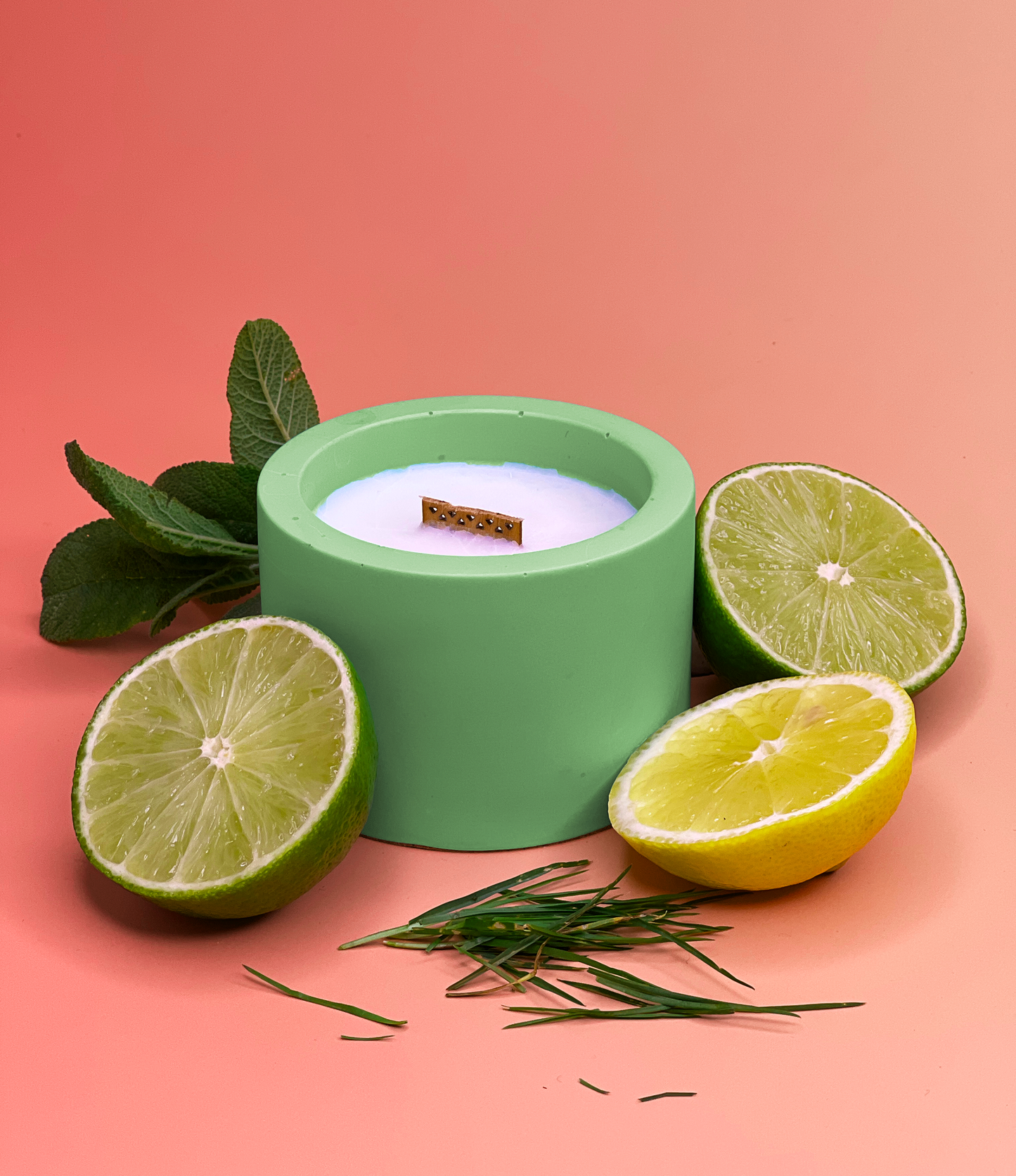 Soft Serve Candle – Pastel Jesmonite Vessel | Pick your match