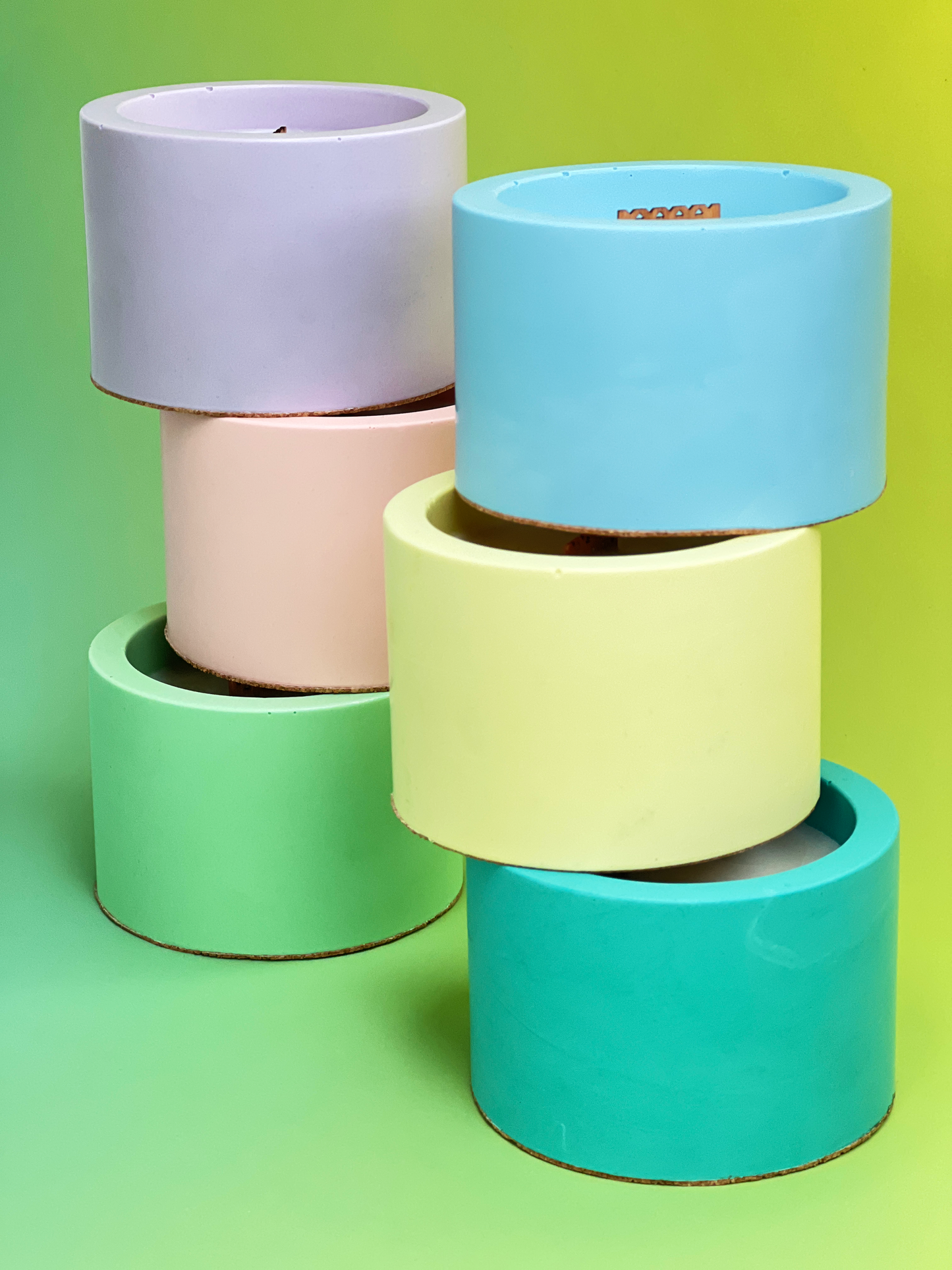 Soft Serve Candle – Pastel Jesmonite Vessel | Pick your match