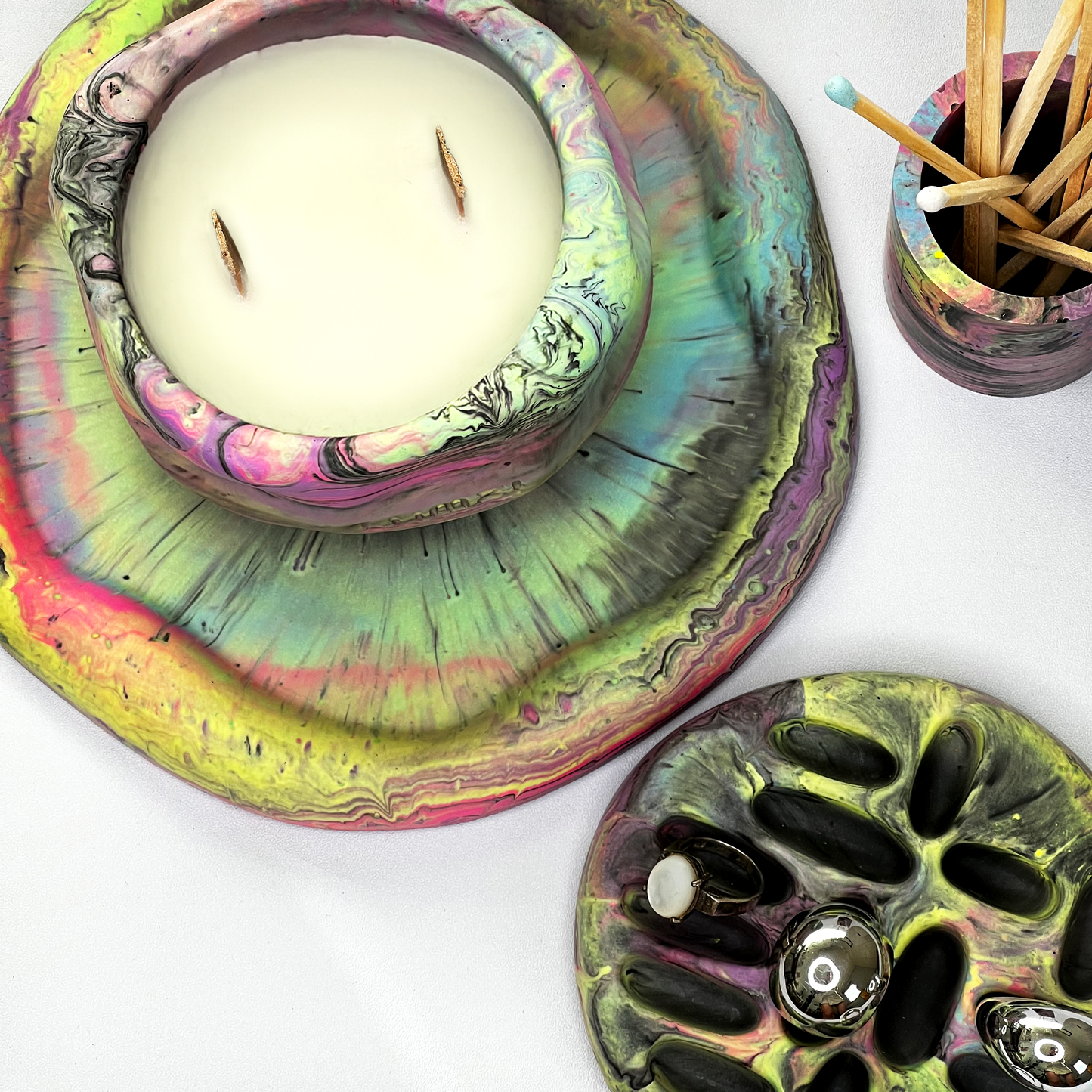 ✨ Aurora Squidge Gift Set — Limited Edition — UV Reactive Neon Home Decor