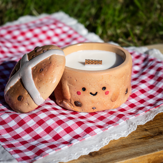 Hot Cross Bun Candle — Easter Bakery Candle